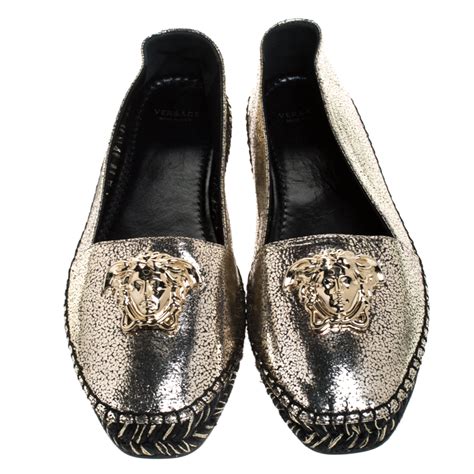 versace espadrilles for women|flat versace shoes women.